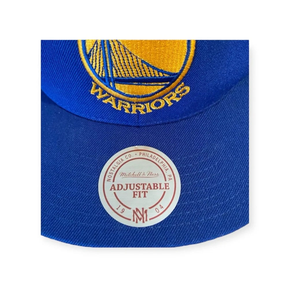 NewMitchell & Ness NBA Golden Gate Warriors Ball Adjustable Cap